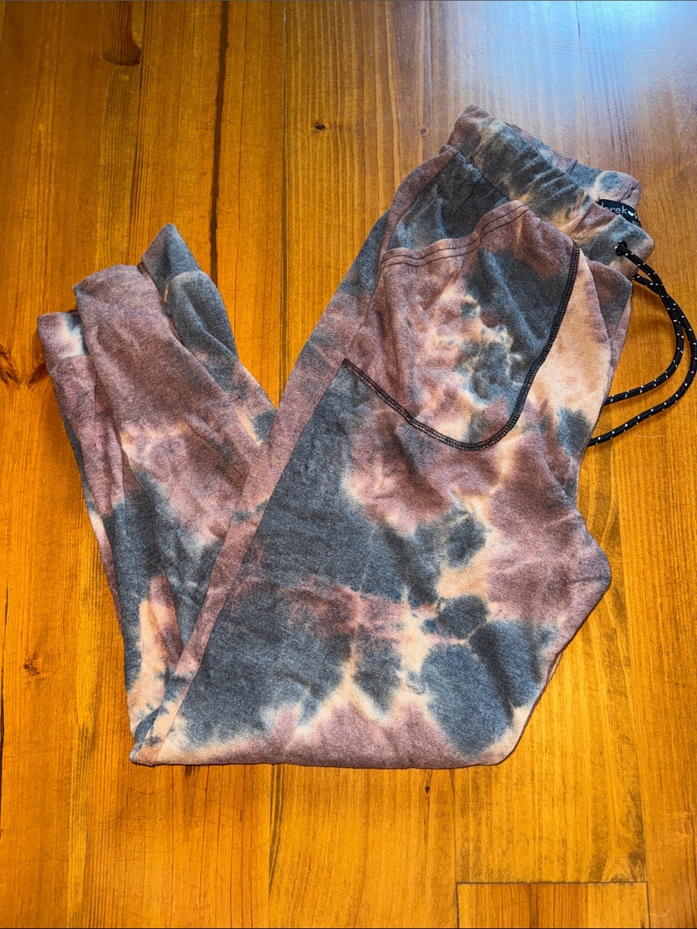 Kids Tie-Dye Jogger Pants - Pink & Blue